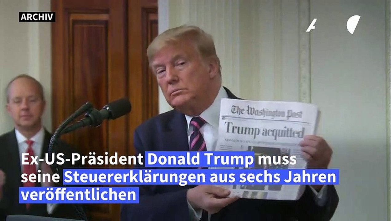 Trump muss Steuererklärungen aus sechs Jahren offenlegen