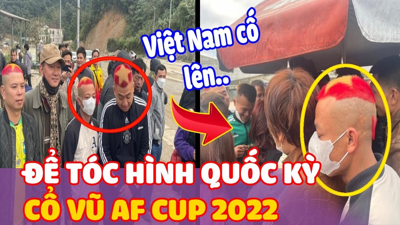 Cổ động viên Việt Nam để "MÁI ĐẦU" in hình quốc kỳ, cổ vũ cho AFF Cup 2022