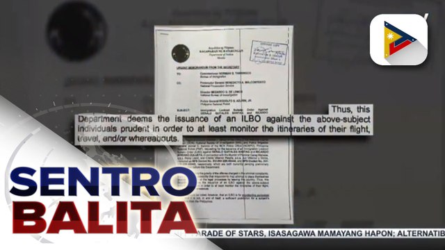 Immigration Look-out Bulletin Order vs. suspended BuCor Chief Bantag at Security Officer Ricardo Zulueta, ipinalabas ng DOJ