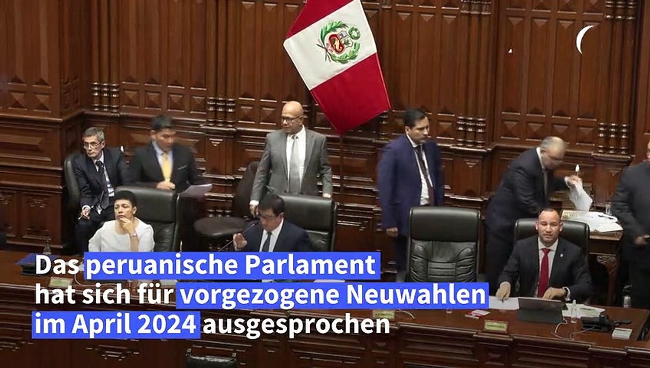 Parlament in Peru stimmt für vorgezogene Neuwahlen im April 2024