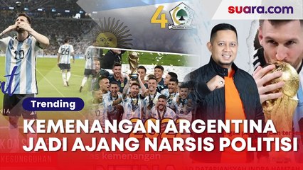Heboh Kemenangan Argentina Jadi Ajang Narsis Politisi, Akun Partai Gerindra Sampai Nimbrung: Lagi Mood Nyepuin Kader
