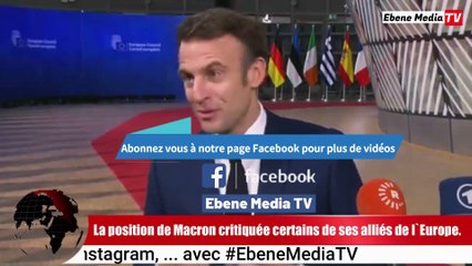 Ukraine: Macron défend la Russie contre ses alliés de l`EUROPE.