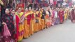 मैनपुरी: सम्मेद शिखर को पर्यटन स्थल घोषित करने का विरोध, जैन लोग उतरे सड़कों पर