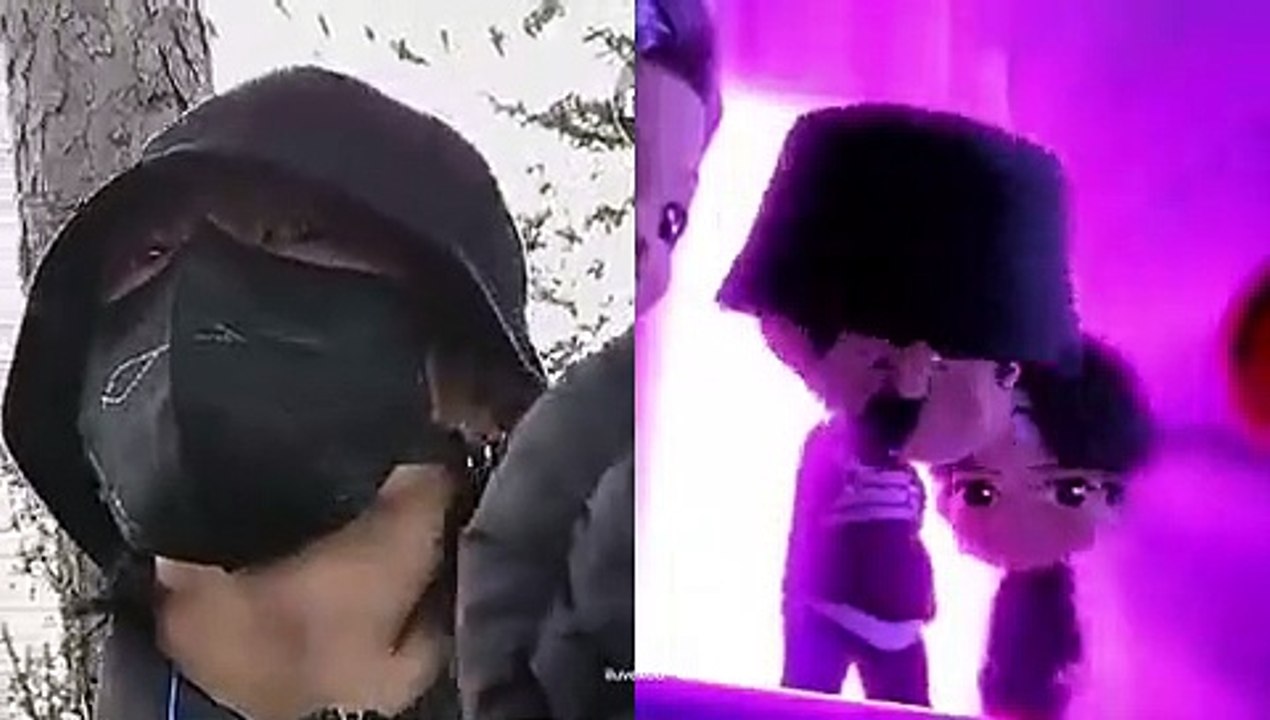 Jungkook covers his eyes with bucket hat whenever he cries