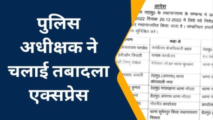 हमीरपुर: एसपी ने इन दारोगा सिपाहियों का कर दिया तबादला, इस तेज तर्रार ऑफिसर को यहां मिली तैनाती