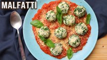 Malfatti | Cheese Spinach Dumplings | Spinach Gnocchi | Italian Cheese Dumplings | Italian Food