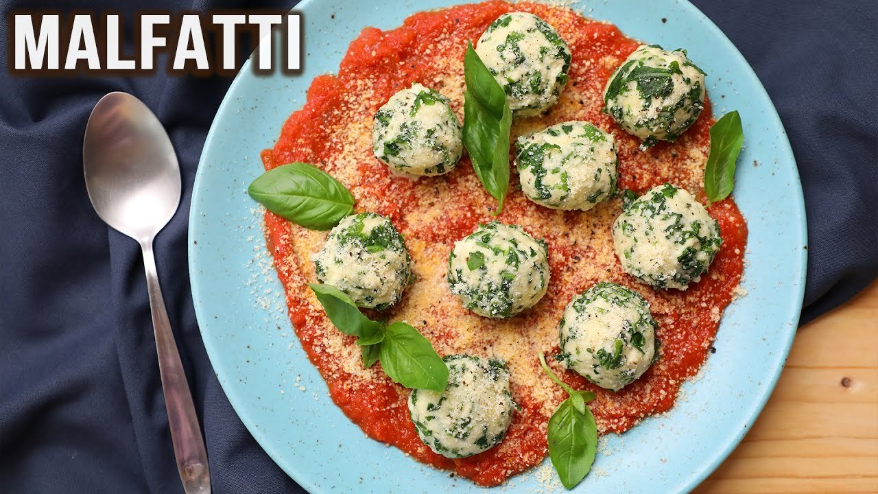 Malfatti | Cheese Spinach Dumplings | Spinach Gnocchi | Italian Cheese Dumplings | Italian Food