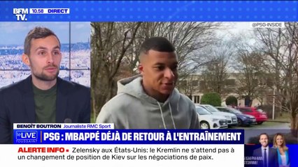 Trois jours après la finale du Mondial, Kylian Mbappé est de retour à l'entraînement avec le PSG