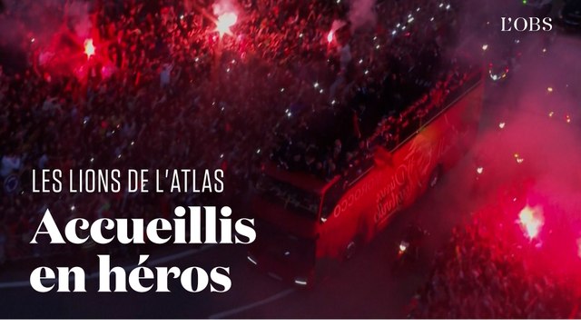 Au Maroc, les Lions de l'Atlas acclamés à leur retour de la Coupe du Monde au Qatar