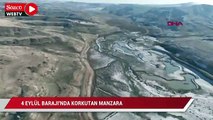 Sivas'ın su ihtiyacını karşılayan 4 Eylül Barajı'nda korkutan manzara