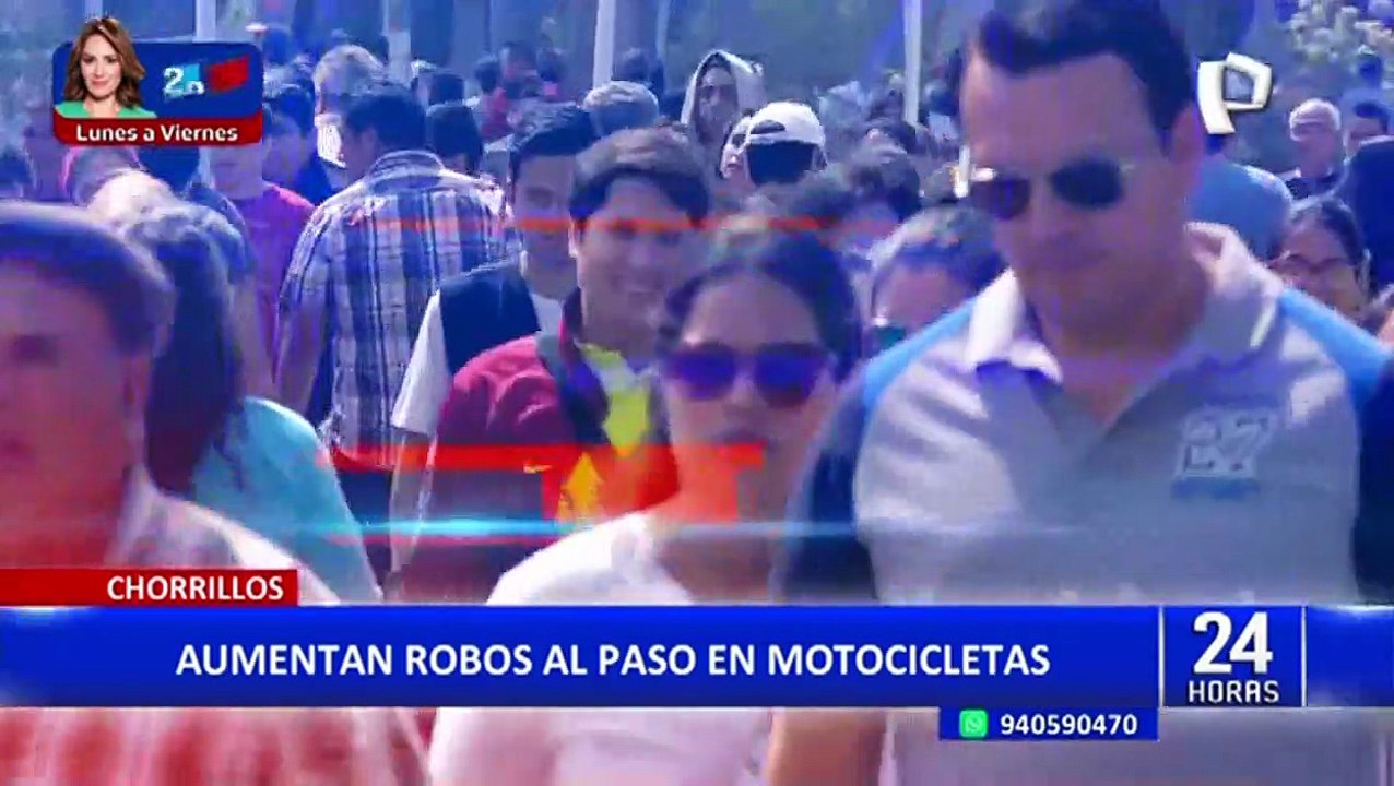 Chorrillos: vecinos denuncian ola de asaltos en motocicletas