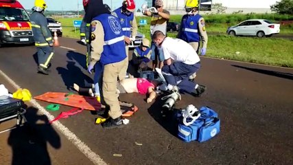 Urgente: mulher morre vítima de atropelamento na PR-467