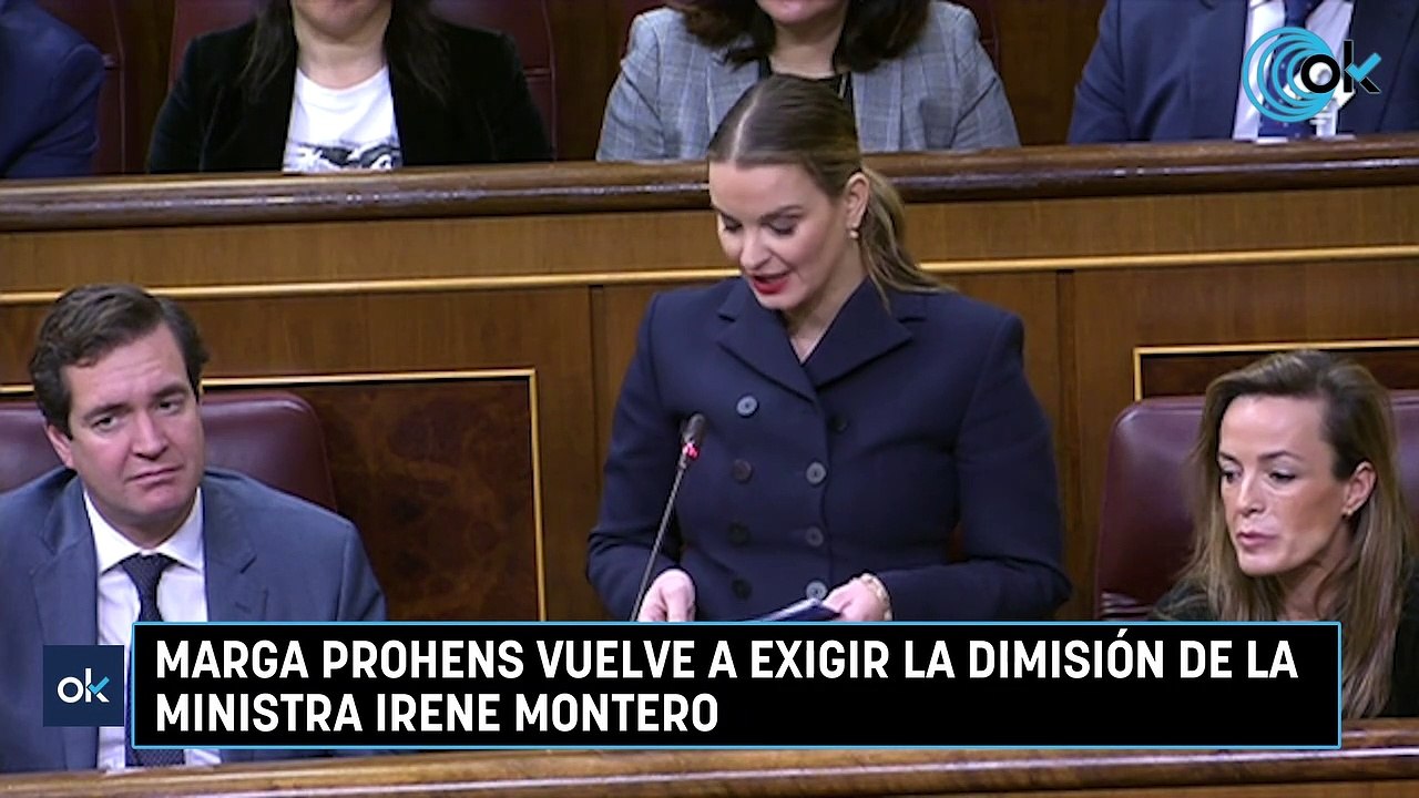 Marga Prohens vuelve a exigir la dimisión de la ministra Irene Montero