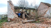 Effondrement d'un bâtiment sur la N7 à Chapelle-à-Wattines