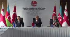 Türkiye-Gürcistan-Azerbaycan savunma bakanları üçlü görüşmede bir araya geldi