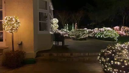 Christmas lights in Tavistock