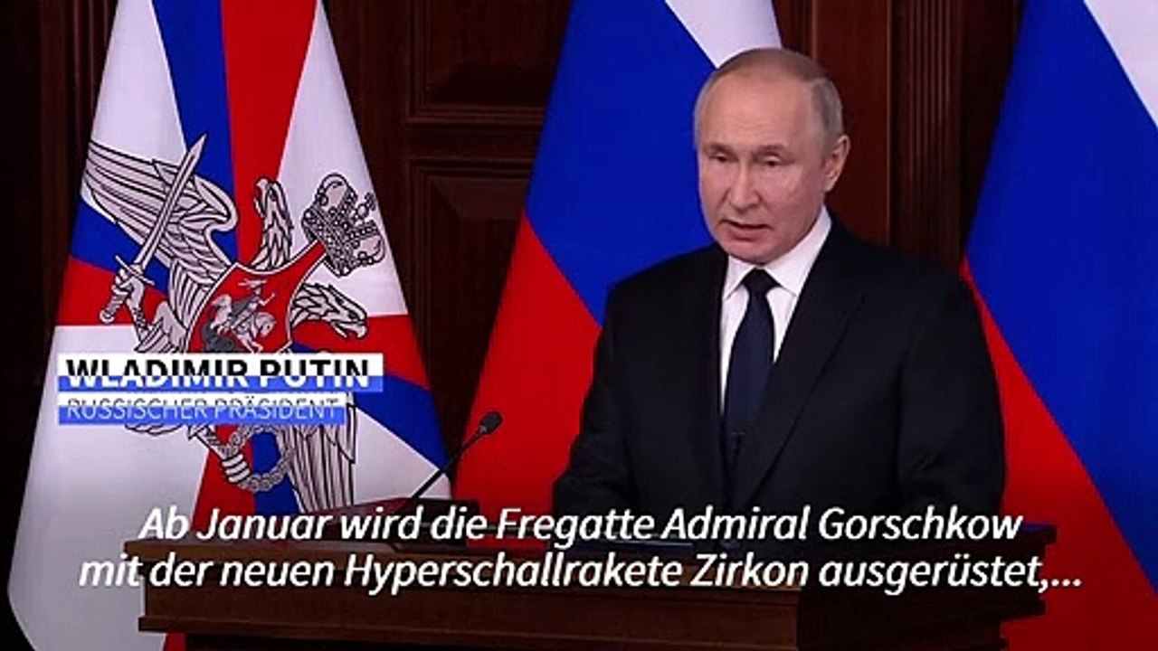 Putin kündigt neue Hyperschallrakete an