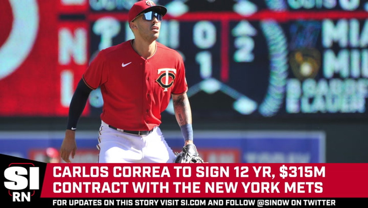 Carlos Correa Agrees to 12 Year Contract With the Mets - video