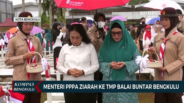 Menteri PPPA Ziarah ke Taman Makam Pahlawan Balai Buntar Bengkulu