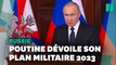 Vladimir Poutine dévoile sa feuille de route militaire pour 2023