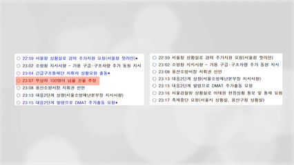 "부상자 100명 넘을 것 같다"...소방 구조 상황 보고서 누락 / YTN