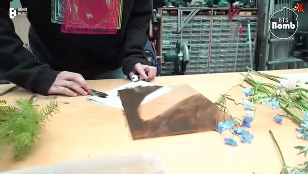 RM with Suga & Jimin Cyanotype Experience (ENG SUB) Bangtan Bomb BTS 방탄소년단