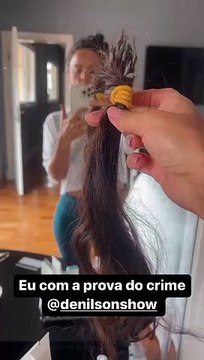 'A prova do crime': Luciele di Camargo fez várias referências à polêmica em vídeos debochados