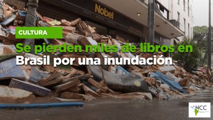 Se pierden miles de libros en Brasil por una inundación