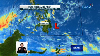 LPA, huling namataan 275 kilometers silangan hilagang silangan ng Davao City | Saksi