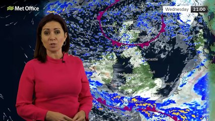 Met Office Evening Weather Forecast 21/12/22 - Northern sunshine, drizzle in the south