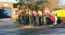 Support for striking ambulance workers at King's Mill Hospital picket line