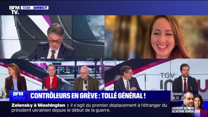 Contrôleurs en grève ou direction de la SNCF: qui est responsable de la grève pendant les fêtes? Débat dans BFM Story