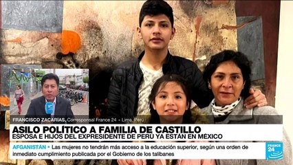 Informe desde Lima: familia de Pedro Castillo ya se encuentra en México