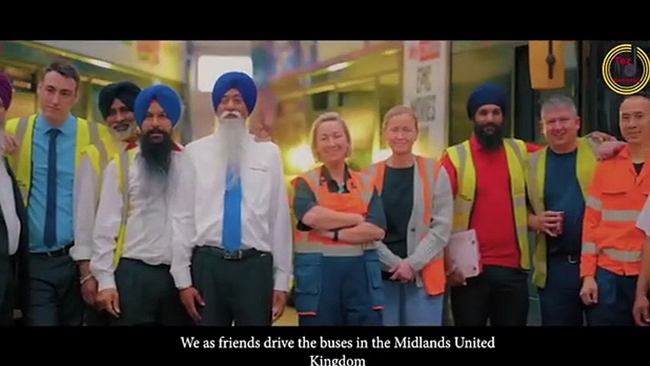 National Express West Midlands bus driver Ranjit Singh singing