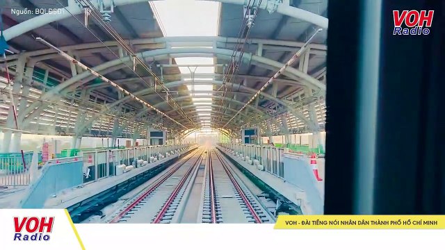 Toàn cảnh đoàn tàu metro số 1 chạy thử nghiệm tại TP.HCM sau hơn 10 năm thi công | VOH Tin Tức