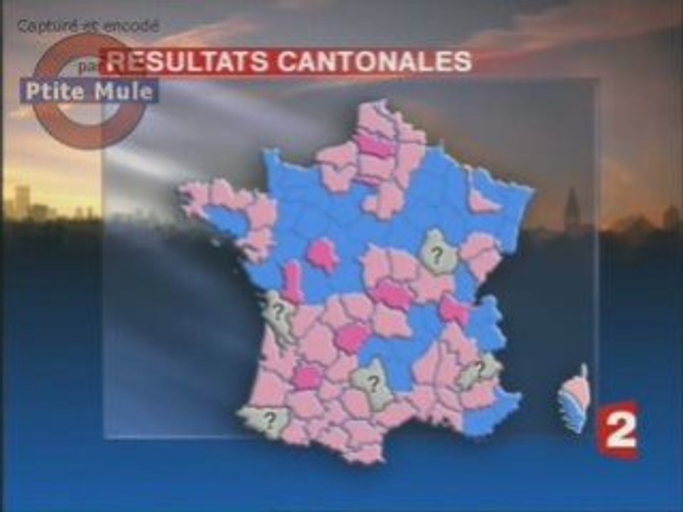 Les résultats des cantonales par départements