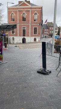 La Grand-place de Beaumont en travaux