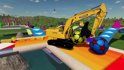 Farming Simulator 22  DOOSAN CATERPILLAR EXCAVATORS DEATH RUN PARKOUR