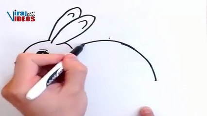How to Draw Rabbit Step by Step Simple and Easy | Viral Videos
