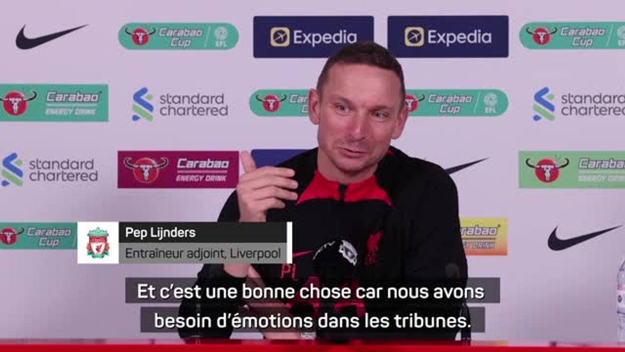 Liverpool - Lijnders appelle les fans à ne pas se laisser emporter par l’émotion