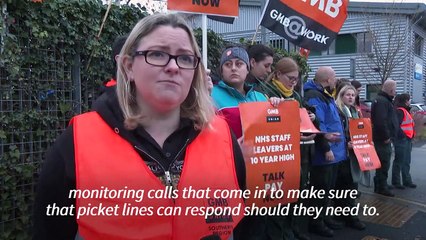 UK ambulance workers on strike ‘for our patients’