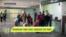 Regresan a Aguascalientes después de estar varados en Perú