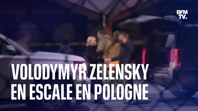 Les images de Volodymyr Zelensky en escale en Pologne avant son départ pour les États-Unis