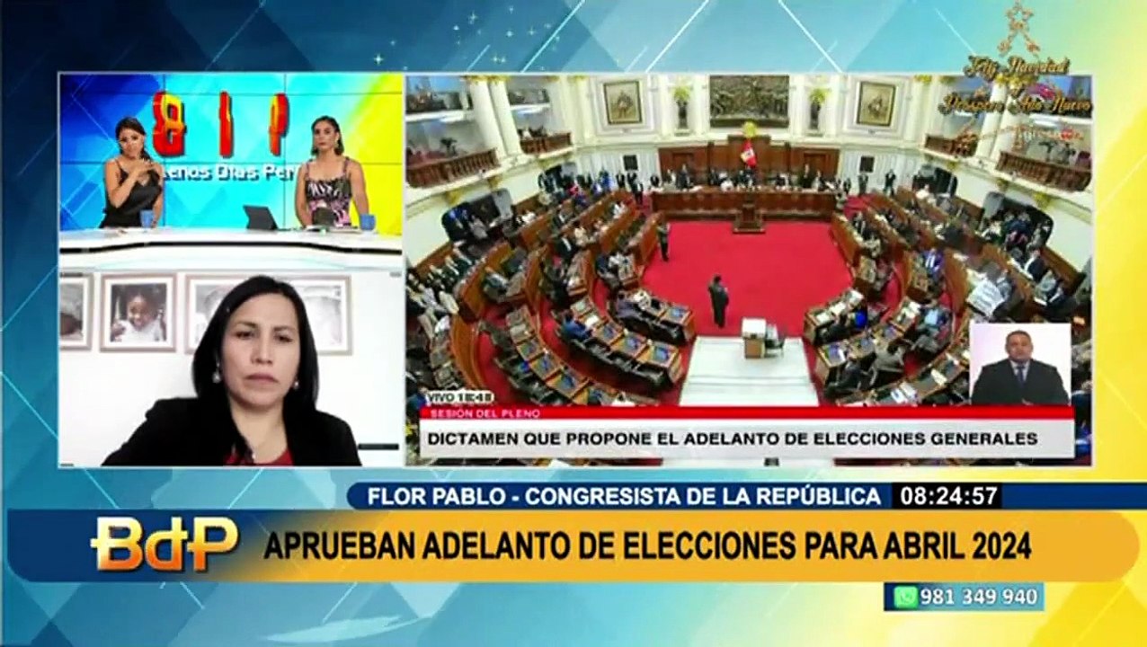 Flor Pablo sobre elecciones en 2024: "es una fecha que no hace felices a todos, pero es un primer paso"