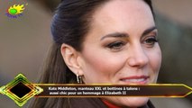Kate Middleton, manteau XXL et bottines à talons :  aussi chic pour un hommage à Elizabeth II