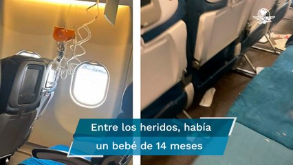 Turbulencias "extremas" durante vuelo deja 36 heridos en EU