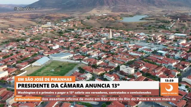 Presidente da Câmara de São José de Piranhas paga, pela primeira vez, 13º aos vereadores e servidores