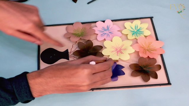 Beautiful Wall Hanging Craft Using Plastic Spoons / Paper Craft For Home Decoration / DIY Wall Decor