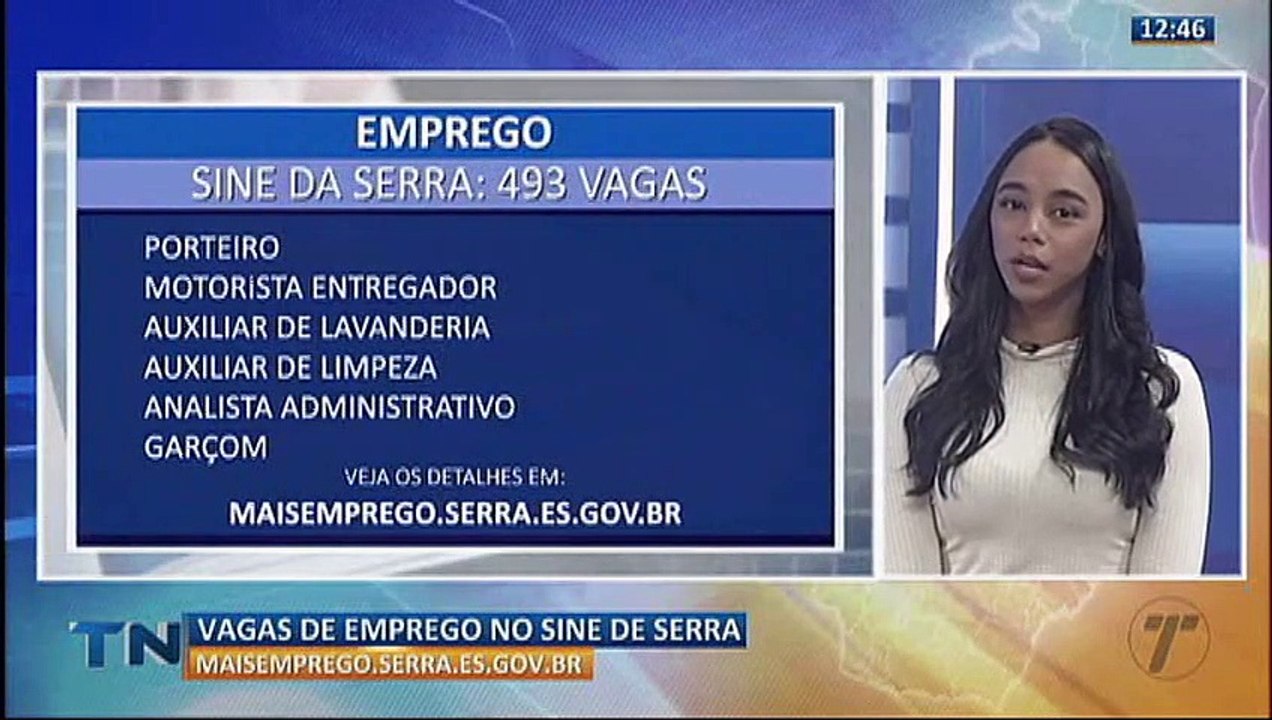 1.242 vagas de emprego na Grande Vitória