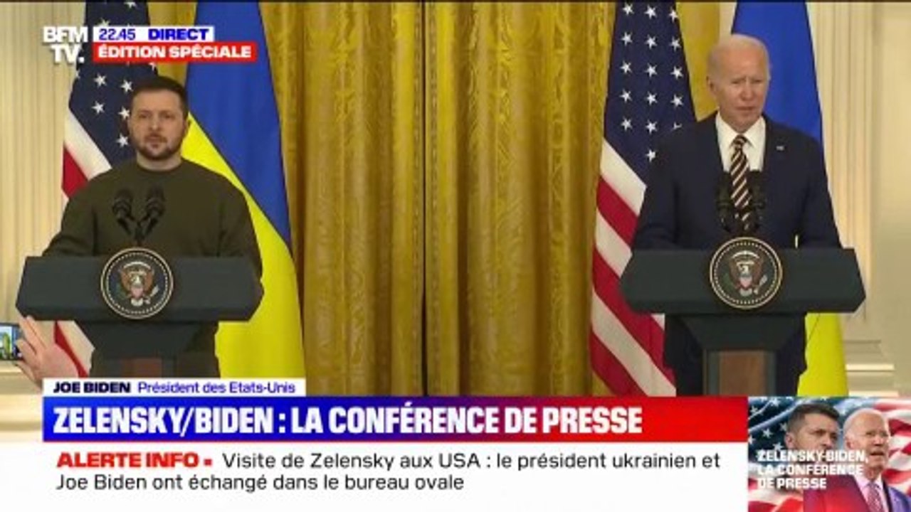  Zelensky reçu par Biden à Washington: suivez la conférence de presse des deux dirigeants, en direct sur BFMTV
